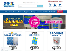 Tablet Screenshot of poolsupplies.com